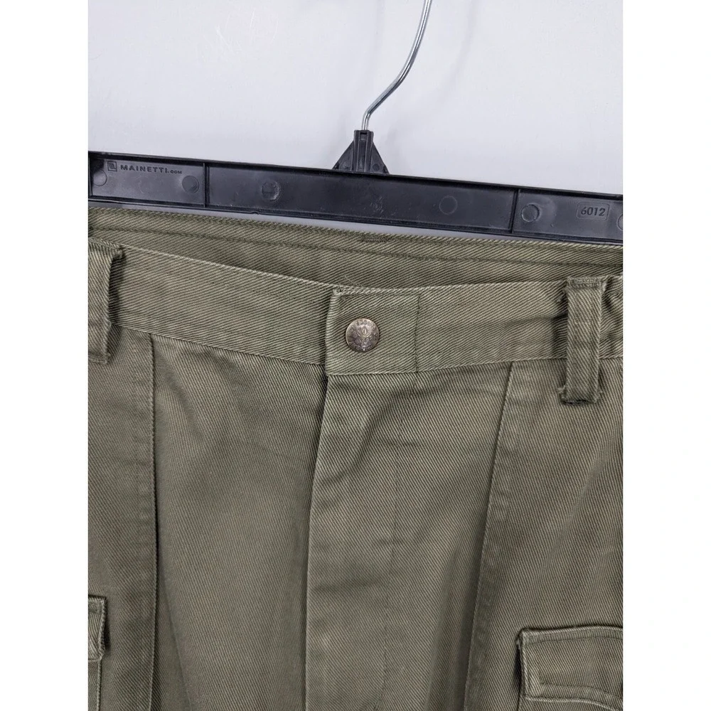 Vtg Boy Scouts of America Cargo Pants Men's 36 x 28, Green 6 Pocket Elastic